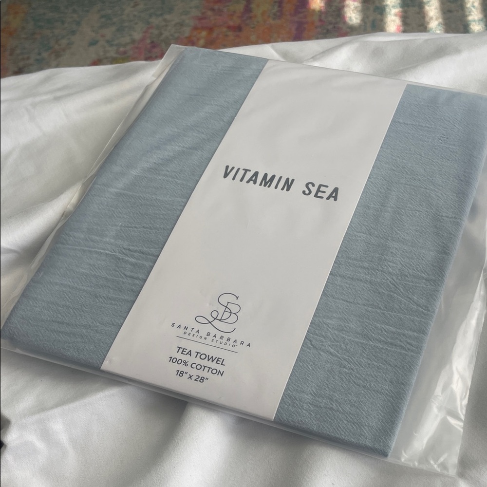 Vitamin Sea Blue Tea Towel - STILL IN PLASTIC
